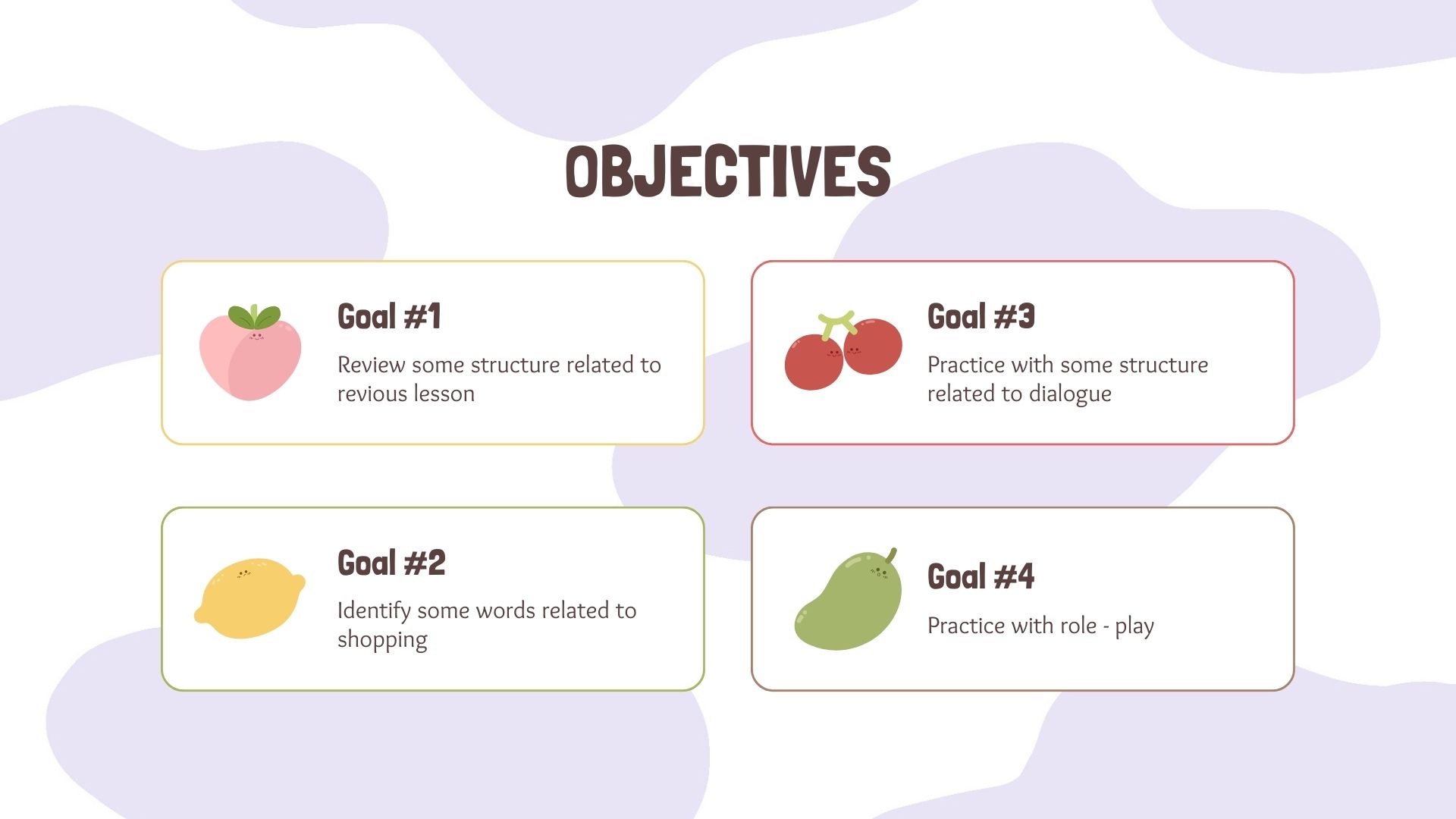 1. Objectives